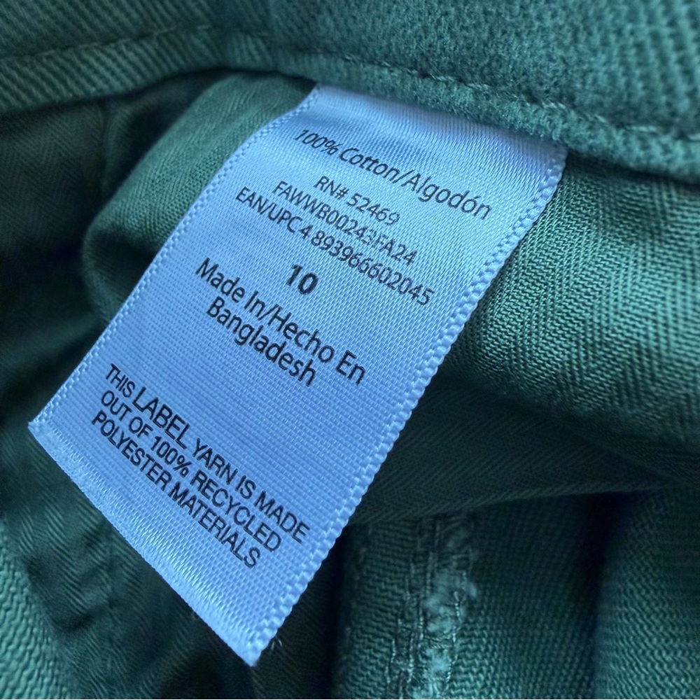 Free Assembly Flared Cotton Midi Skirt A-line Green Size 10 - Picture 6 of 6